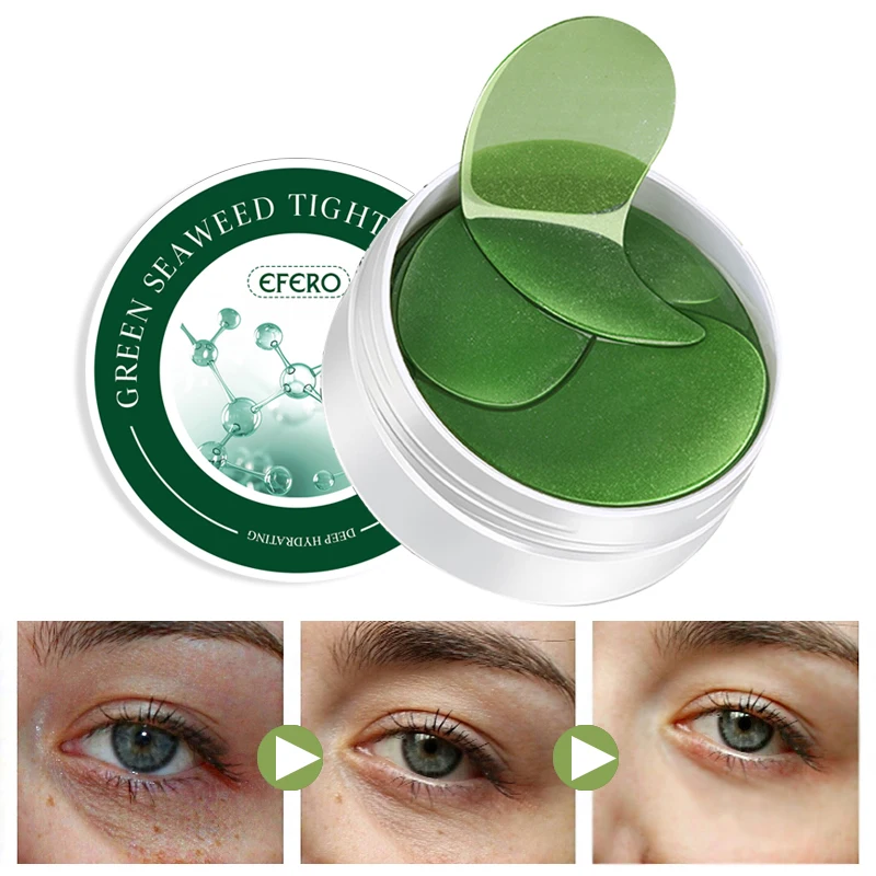

EFERO 60pcs Collagen Eye Mask Eye Patches for Eye Mask Anti-Puffiness Face Care Under the Eyes Pad Dark Circle Remove Sleep Mask
