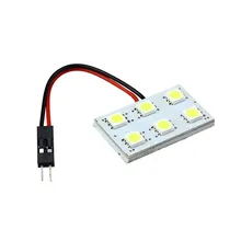 6 SMD 5050 СИД T10 BA9S Купол Гирлянда Салона Световой Панели Лампа 12 В