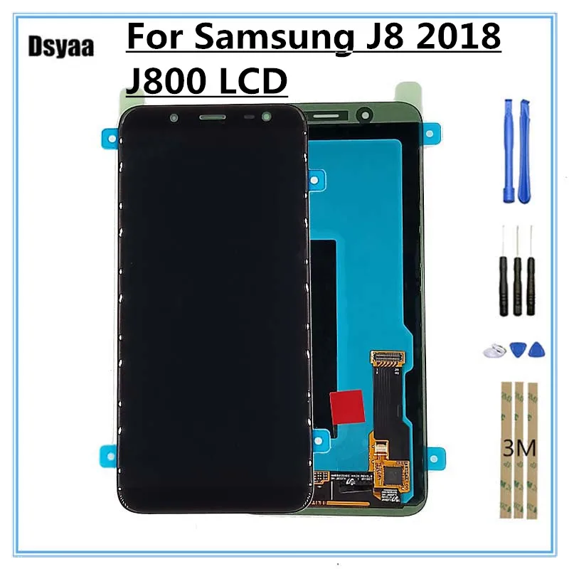 6&quotSuper OLED for Samsung Galaxy J8 2018 J800 J800FN LCD Display Touch Screen Digitizer Assembly J810F | Мобильные телефоны и