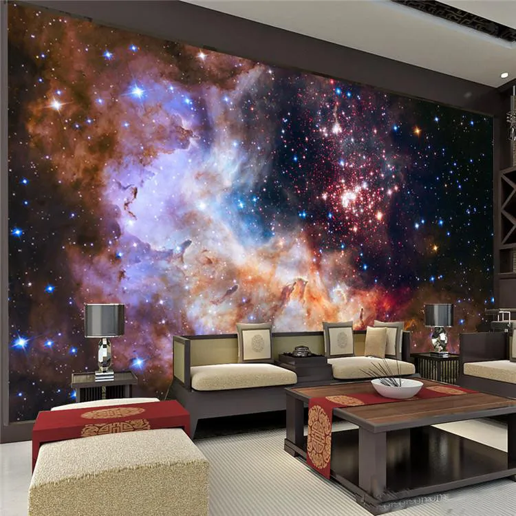 Us 13 76 26 Off 3d Custom Photo Gorgeous Galaxy Photo Wallpaper Starry Night Wall Art Painting Home Decor Kids Bedroom Living Room Decor In
