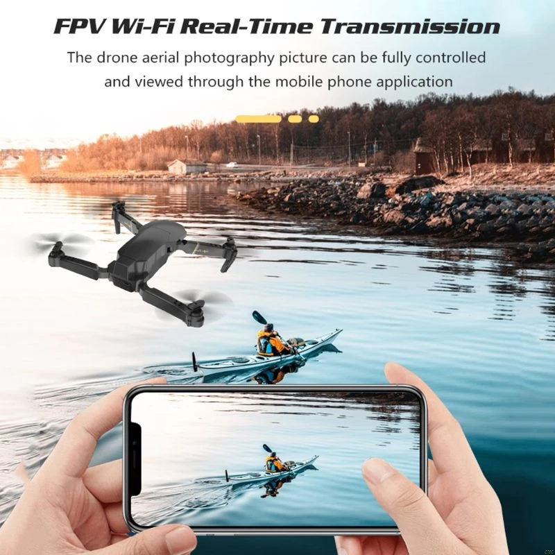 Складной Радиоуправляемый Дрон GD89 Wi Fi FPV 480P 1080P HD камера режим удержания высоты