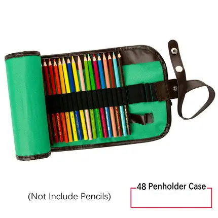 Профессиональный рулон холщовый чехол для карандашей тканевый пенал роликовые Оттенки для 48/36 цветных карандашей, не включая карандаши - Цвет: 48 Penholder Case