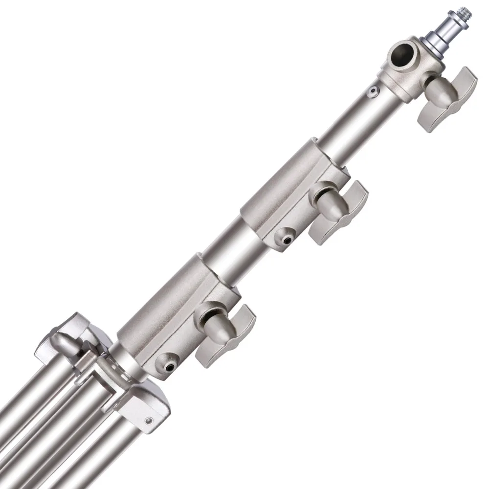  Neewer 2 Pieces Light Stand Kit 260 centimeters Stainless Steel Heavy Duty with 1/4-inch to 3/8-inc