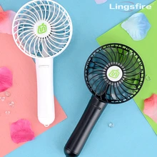 Портативный мини-вентилятор с воздушным охлаждением, usb-вентилятор для путешествий, персональный ручной вентилятор с 18650 перезаряжаемой батареей, регулировка скорости ветра