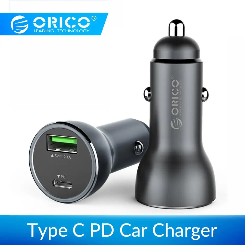 ORICO Dual USB QC 3 0 или 5 В 2.4A 12 Вт 2 порта Быстрая зарядка умное автомобильное зарядное
