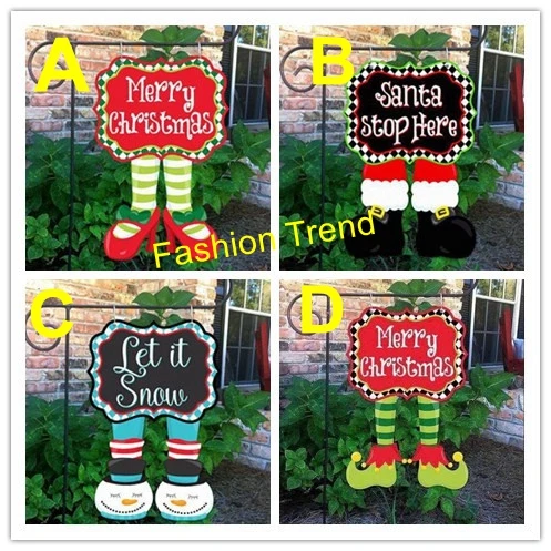 100pcslot wholesale monogram blank christmas elf pants stocking garden flag 4 styles outdoor yard - Wholesale Christmas Yard Decorations 100pcslot wholesale monogram blank christmas elf pants stocking garden flag 4 styles outdoor yard - Wholesale Christmas Yard Decorations