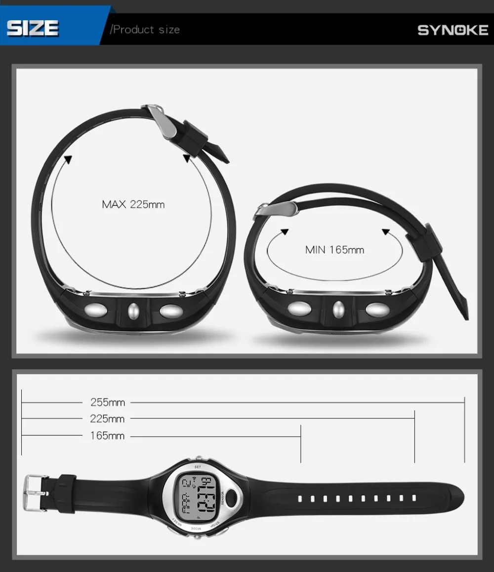 SYNOKE Новое поступление сумка для занятий спортом на открытом воздухе часы для мальчиков и девочек светодиодные цифровые наручные часы