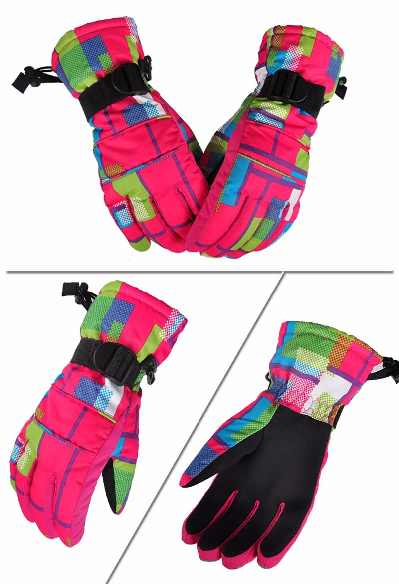 Зимние водонепроницаемые лыжные перчатки для женщин и мужчин, перчатки для катания на лыжах, ветрозащитные, для сноуборда, камуфляжные противоскользящие варежки, велосипедные, для верховой езды, зимние перчатки