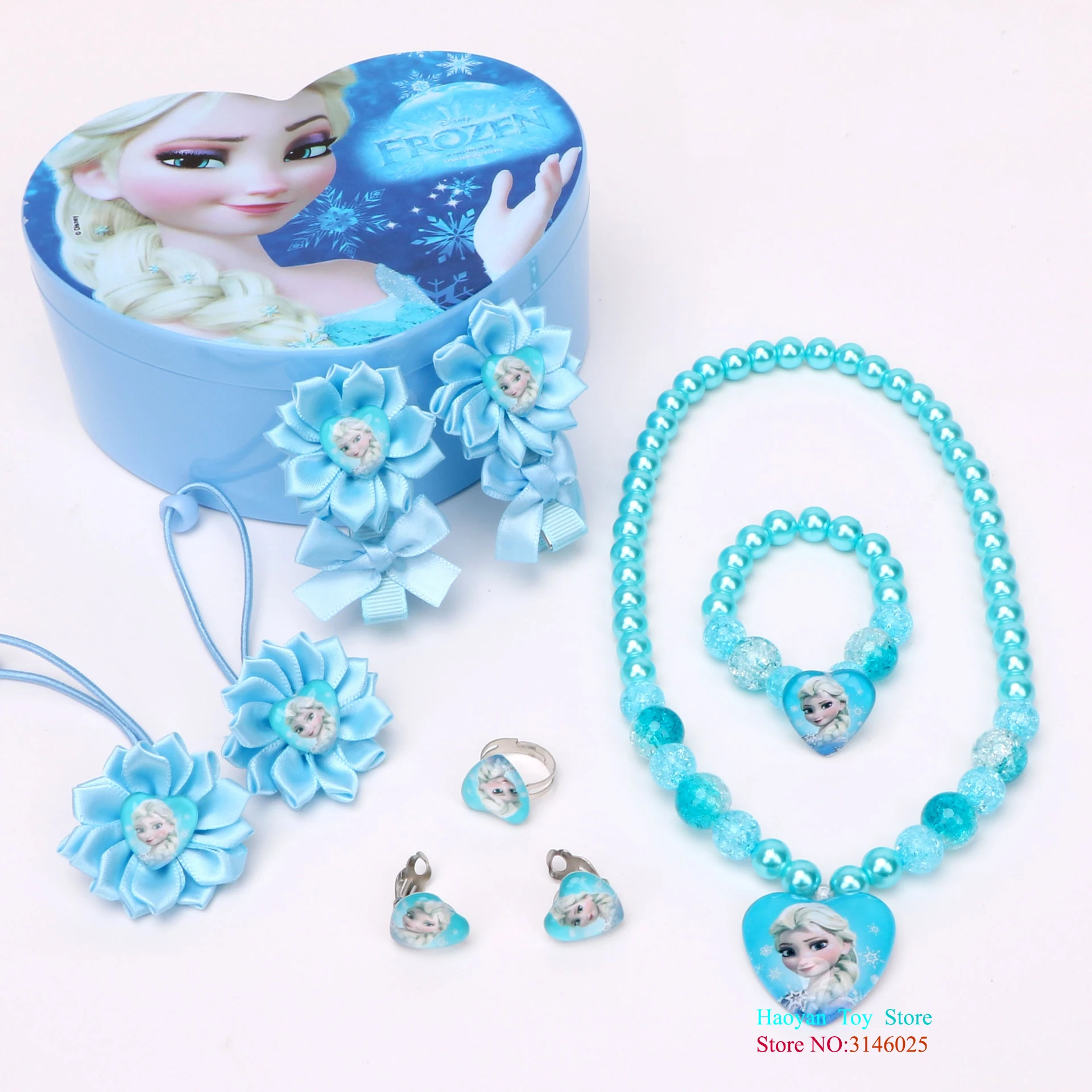 Disney Toys Children Doll Accessories Cartoon New Jewelry Frozen Necklace Aisha Queen Anna Bracelet Set Gifts Box Drop Shipping Disney Toys Children Doll Accessories Cartoon New Jewelry Frozen Necklace Aisha Queen Anna Bracelet Set Gifts Box Drop Shipping
