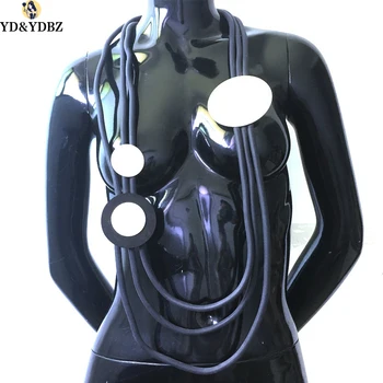 

YD&YDBZ Free Shipping Germany Women Fashion Summer Dress Accessories Necklace New Rubber Long Chain Necklace Weird Punk Jewelry