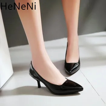 

2018 New Tip Stiletto Women's Pumps Spring Casual Shoes Candy Color 8 Color Size 31-48 Free shipping