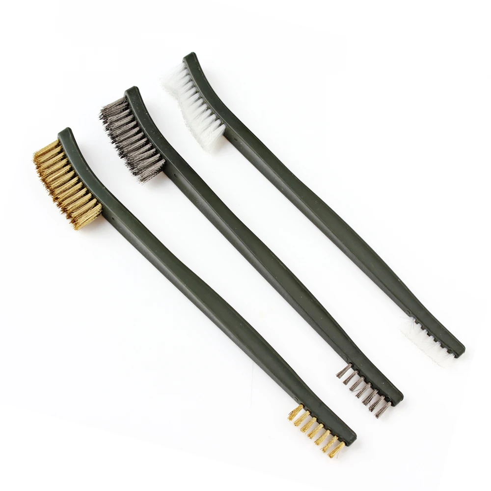 3pcs/set 17cm Steel / Nylon / Brass Brush Suitable for Cleaning Paint