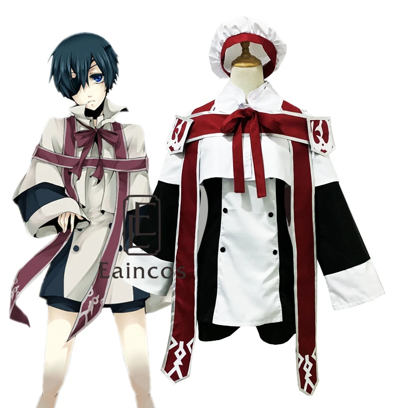 Us 39 59 10 Off Anime Black Butler Kuroshitsuji Ciel Phantomhive Choir Uniform Cosplay Party Costume Church Dress Full Set In Anime Costumes From