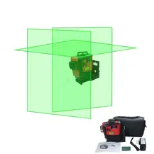 Leter 3D зеленый лазерный уровень самонивелирующийся 360 горизонтальный и вертикальный крест