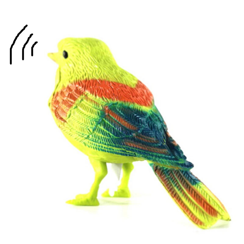 

Voice Control Music Bird Toy Simulation Cute Sing Song Bird Toy Doll 2018 Funny Electronic Pet Cage Decoration Toys Morning Bird