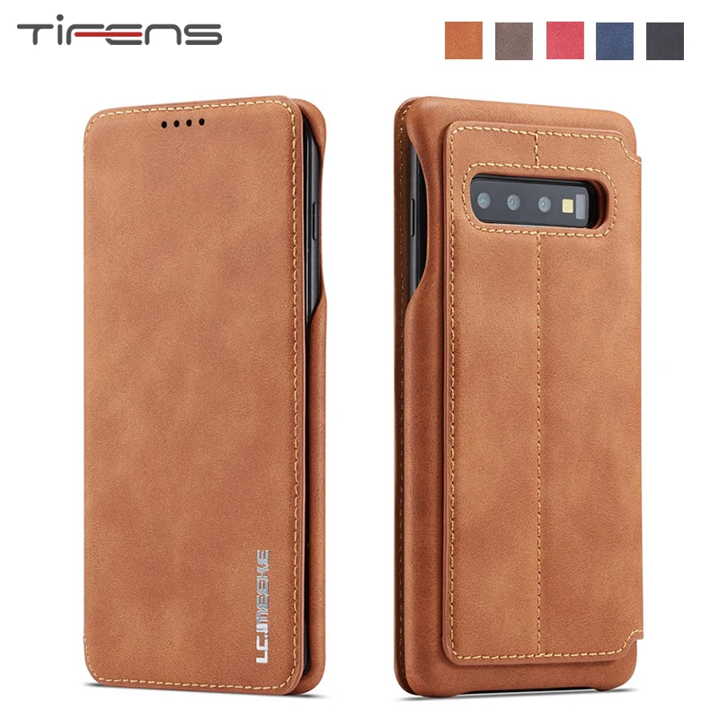 Кожаный магнитный чехол книжка для Samsung Galaxy S20 Ultra S10E S9 S8 S7 Edge Note 20 10 Plus 9 8 A51 A71 A70 A50 A11