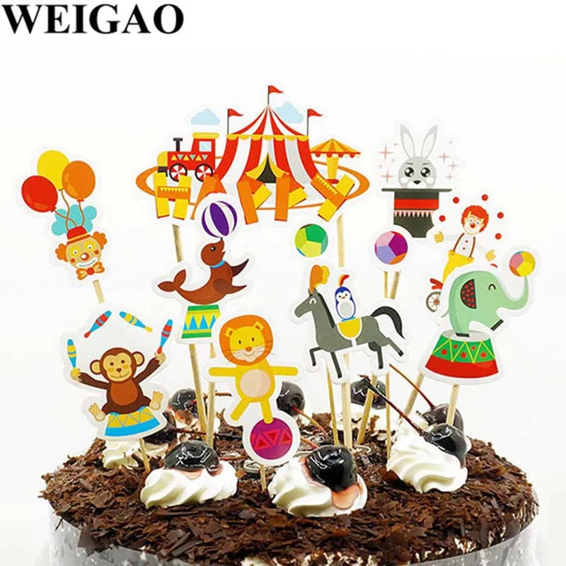 Сафари мультфильм животное, кекс обертка для капкейков Декор Лев обезьяна животные джунгли вечерние украшения день рождения принадлежности для украшения торта