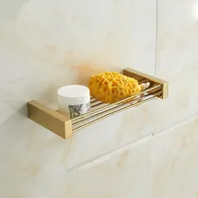 Bakır Sabunluk Altın Sabunluk Banyo Depolama Raf Ev Dekorasyon Banyo Aksesuarları(China)