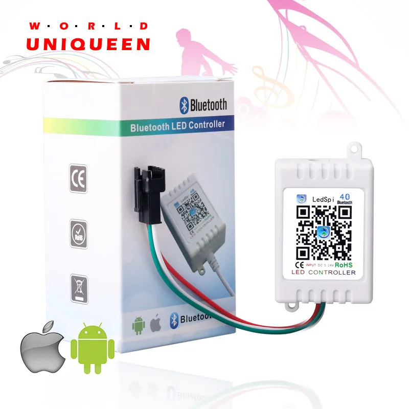 Телефон bluetooth подключение управление музыкой led SK6812 2811 2813 и т. Д. Цифровой