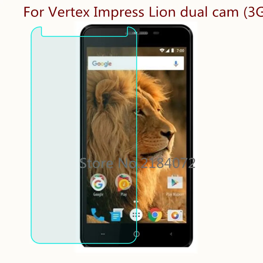 

9H 2.5D Screen Protector Glass For Vertex Impress Lion dual cam (3G) Tempered Glass SmartPhone Front Film Protective Screen