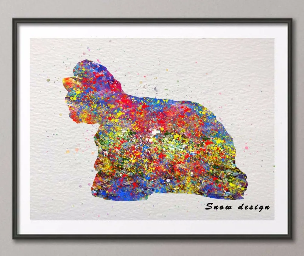 

Original Cocker Spaniel watercolor canvas painting Dog wall art poster print Pictures living room Home Decoration wall hanging