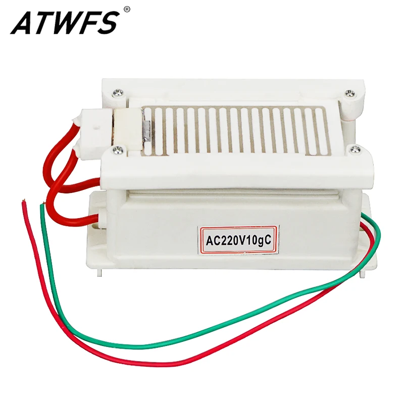 

ATWFS High Quality Ozone Generator 220v 10g Ozonizer Air Cleaner Ozon Generator Air Purifier with Ceramic Heat Dissipation