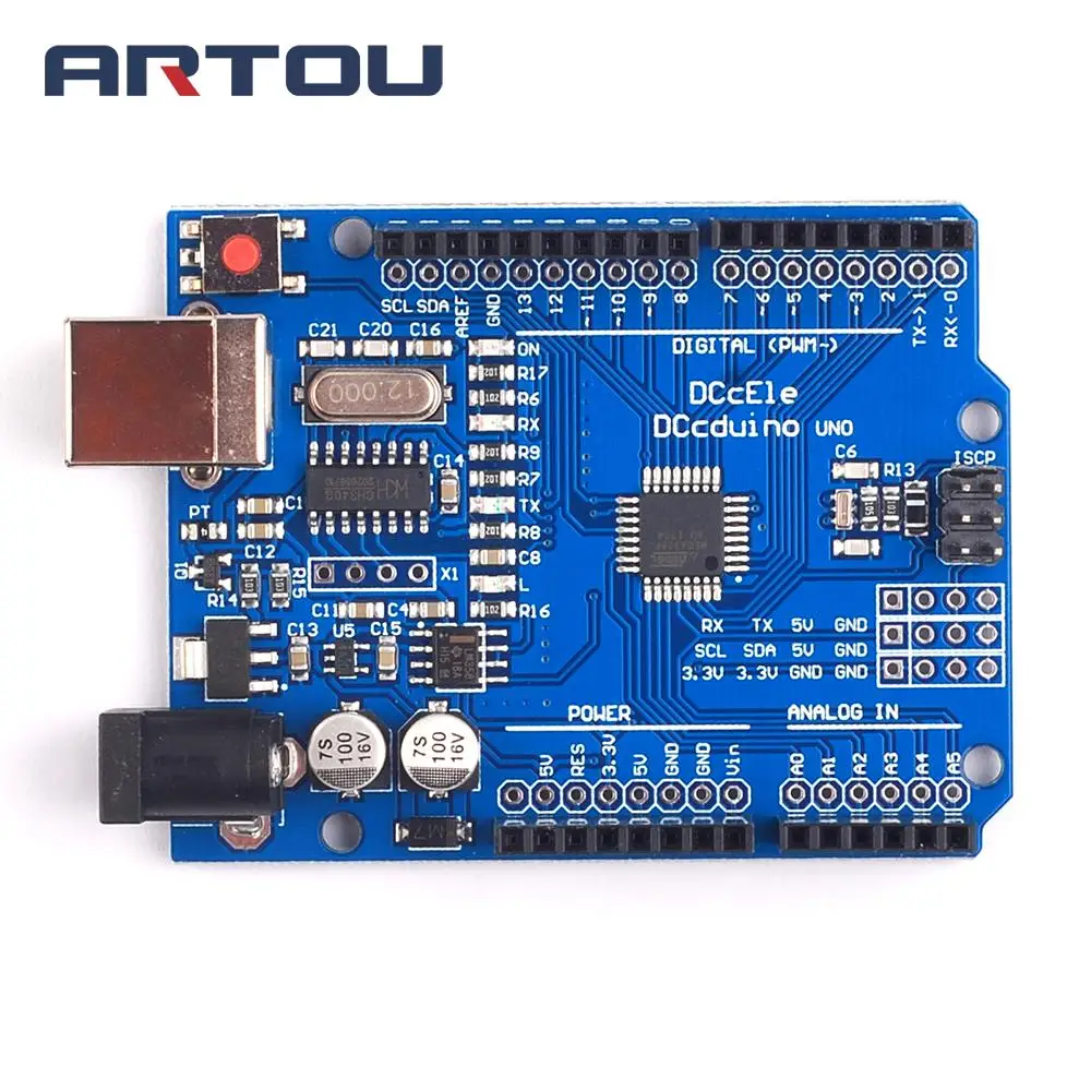Один комплект макетной платы ATmega328P CH340 CH340G для Arduino набор сделай сам с прямым