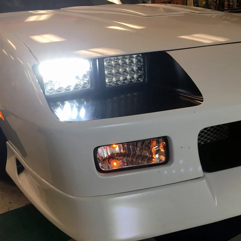 4x6 Headlights Led Assembly Partsam Sealed Beam Headlights Rectangular H4652 H4666 H6545 for Freightinger Ford Probe Chevrolet  (1)