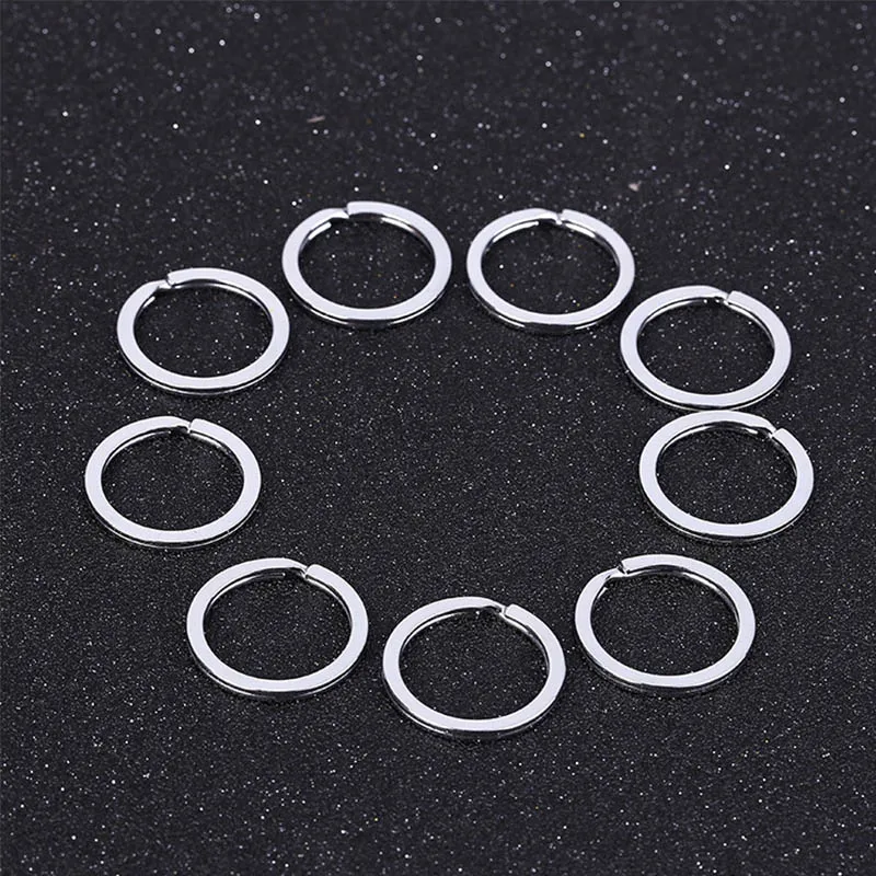 

20pcs/lot Chrome Color Round Split Rings 30mm 32mm Large Double Loop Key Ring for DIY Keychain Holder Jewelry Making Materials