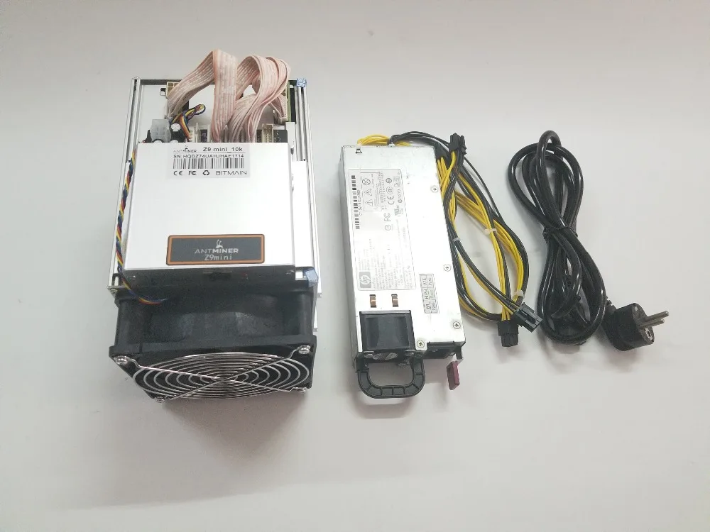 Используется ZEN ZEC BTG Miner Antminer Z9 Mini 10k Sol/s 300W Equihash с 750W PSU экономичный, чем Innosilicon A9 S9 S11