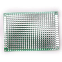 Glyduino 5*7 см двухсторонний спрей жесть Универсальный Эксперимент Панели печатная плиты отверстие пластины