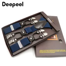 Deepeel 1 шт., 3,5*12,5 см, регулируемая эластичная Подвеска для взрослых, мужские ремни y-образной формы, Эластичные подтяжки, 6 подтяжек