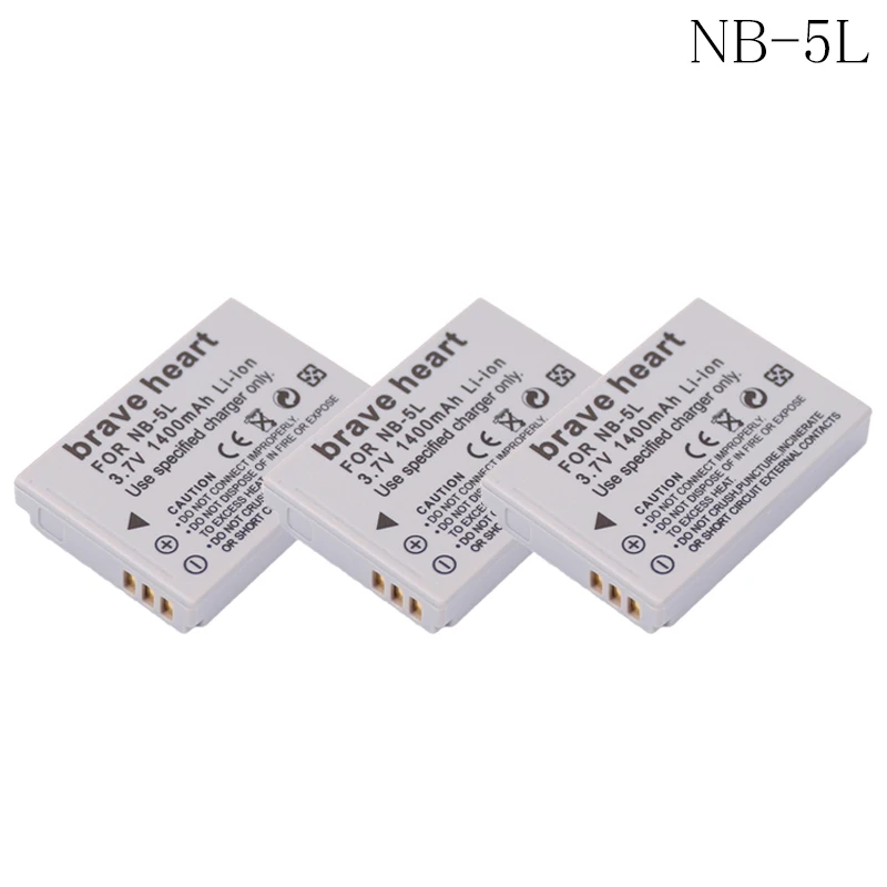 3x NB 5L NB 5L NB5L Battery for Canon PowerShot S100 S110 SD950 SD970
