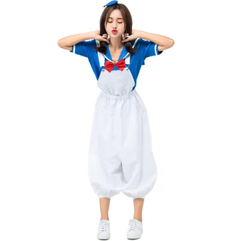 

Lovable Adult Sailor Donald Duck Cartoon Character Cosplay Halloween Costume