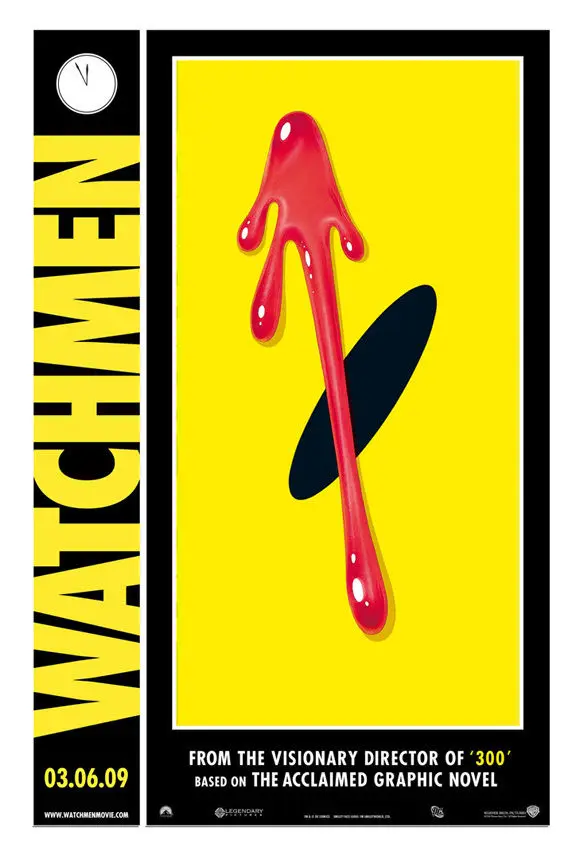 Картина из фильма WATCHMEN Патрик Билли Уилсон Джеки колли Хэлли Шелковый постер