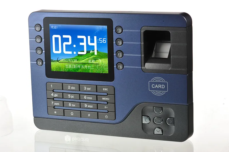 

Free Shipping! A-C091 3.2 inch TFTBiometric Fingerprint time attendance with TCP/IP , USB cable