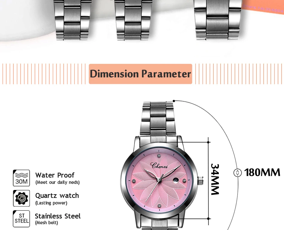 CHENXI, новинка, женские брендовые роскошные часы, часы с датой, женские кварцевые часы, женские наручные часы, женские часы с серебряным браслетом, наручные часы xfcs