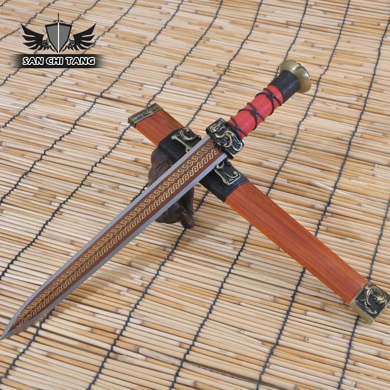 

Fully Handmade Chinese Han Dynasty Sword Home Decor 1060 High Carbon Steel full tang Blade Oil Quenched Collection sword