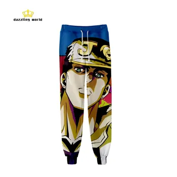 

JOJO Anime 3D print pants Basic Popular Fashion comfortable Casual Street High Quality cool Slim Trousers Women/men Pant
