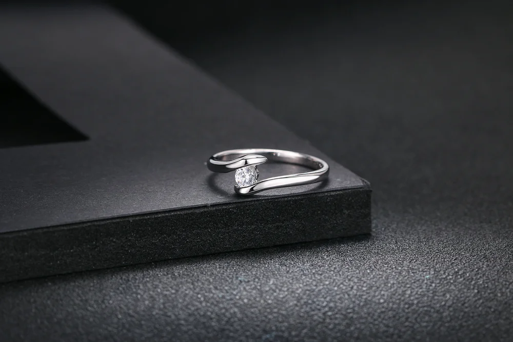Обручальное/обручальное кольцо с кубическим цирконием AAA цвета розового золота/серебряные кольца для женщин модные ювелирные изделия для женщин DWR198