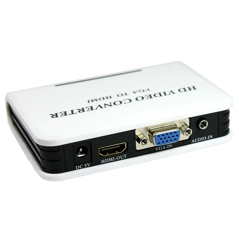  Audio VGA a HDMI 1080 P Full HD TV Video Converter Adapter Box per il Computer Portatile PC Digital