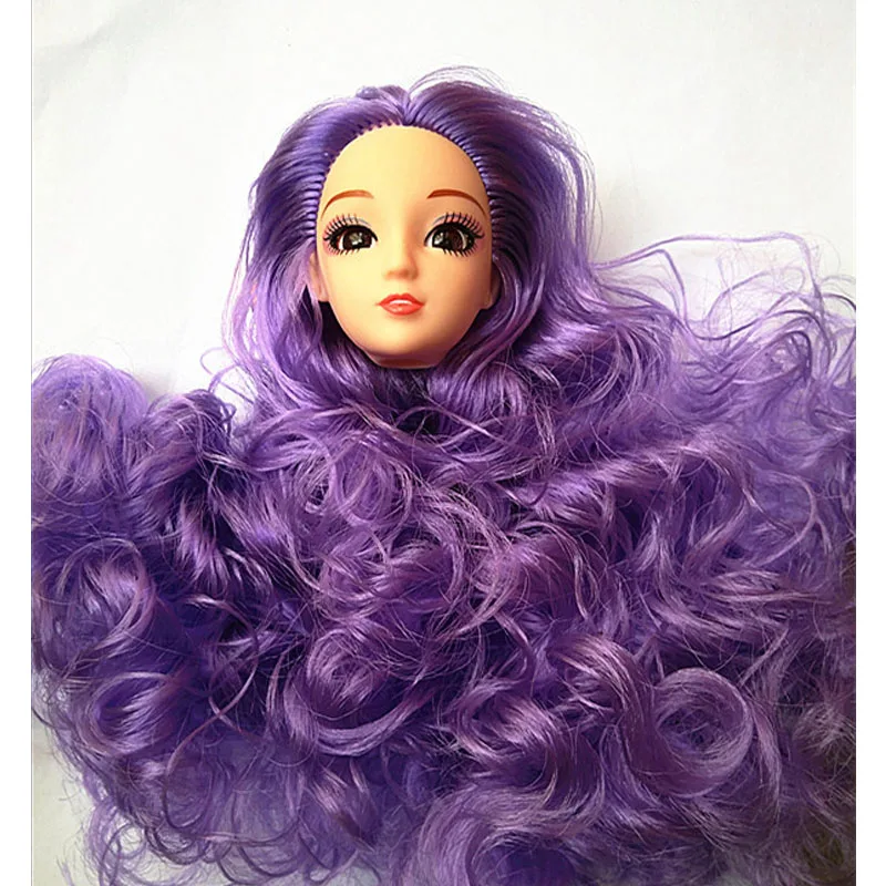 Кукла, головная повязка для малышей, Детские аксессуары 25 см Кукла тело 12 подвижные швы и 3D глаза голова с длинными волосами осенние туфли аксессуары для девочек куклы - Цвет: purple