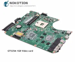 NOKOTION для Toshiba Satellite L750 L755 Материнская плата ноутбука DABLBDMB8E0 A000080820 основная плата HM65 DDR3 GT525M видеокарта 1 ГБ