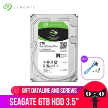 Seagate ST6000DM004 6 ТБ настольный жесткий диск внутренний жесткий диск 7200 об/мин SATA3 6 ГБ/сек. 25 Мб кэш 3,5 дюйма жесткий диск HDD диск для компьютера