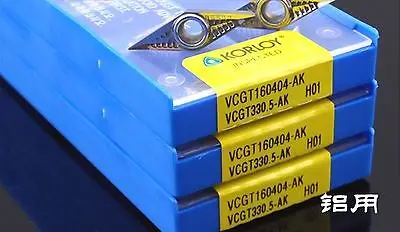 

2PCS NEW KOR+ VCGT160404-AK H01 VCGT330.5-AK Carbide Inserts 10PCS/Box