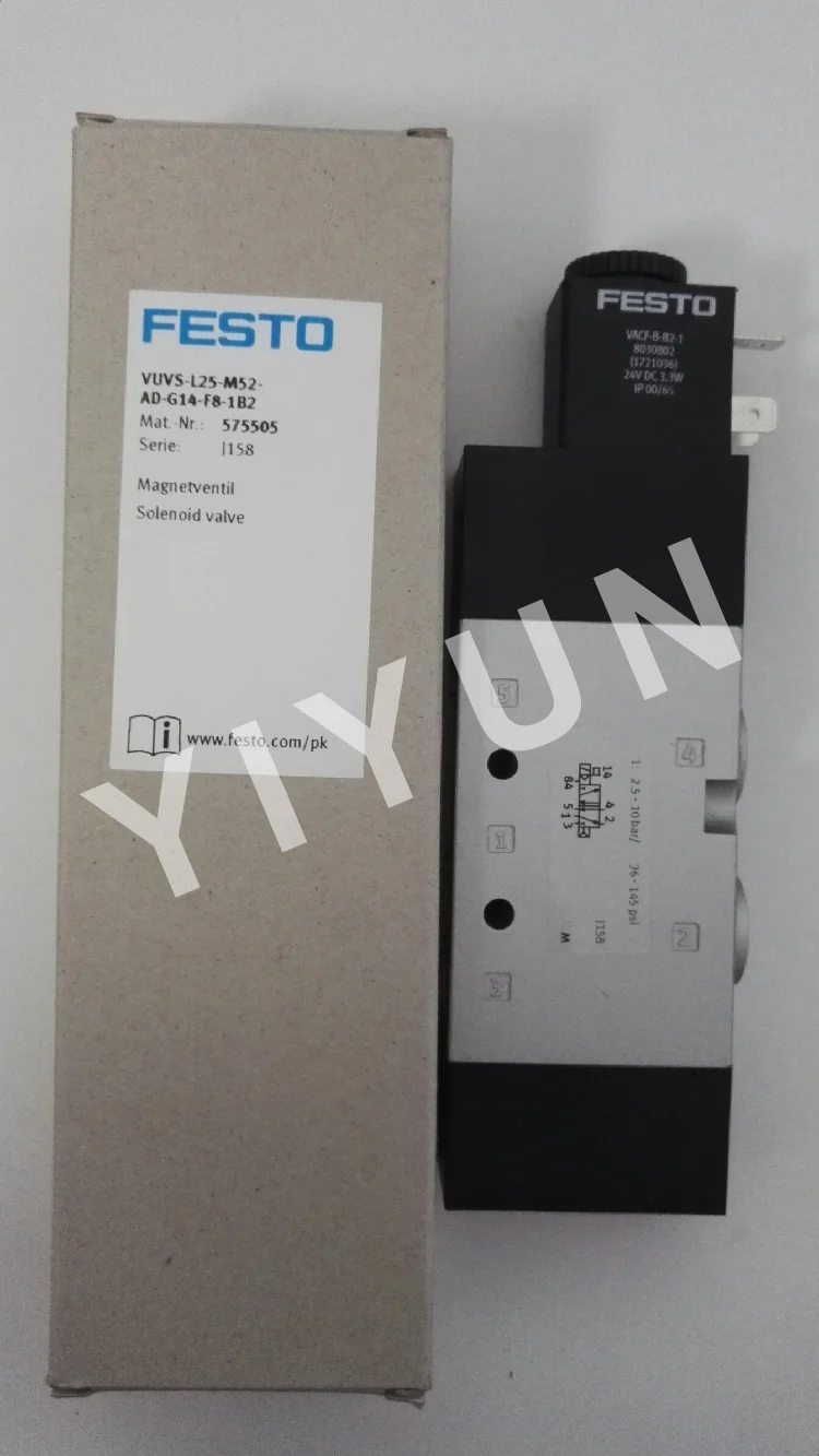 VUVS-L30-B52-D-G38-F8-1B2 575613 VUVU-L25-M52-AD-G14-F8-1B2 575505 VUVS-L25-M52-MZD-G14-F8-1B2 575514 FESTO Solenoid valve | Обустройство