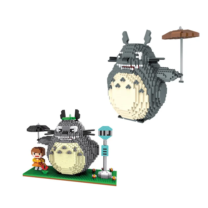 

My Neighbour Totoro Student Cartoon Model Building Blocks Bricks Kids DIY Christmas Gifts Toys Hayao Miyazaki Animation