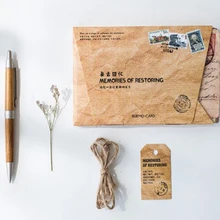 4 упаковки/партия новые винтажные памятные открытка поздравительная открытка подарок открытка на день рождения поздравительная открытка/Рождественский подарок