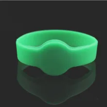 500 шт./лот 60 мм без логотипа 125 кГц TK4100/EM4100 чип RFID Браслет Водонепроницаемый силиконовый браслет