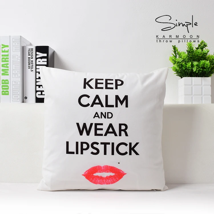 Monroe Red Lip вельветовый чехол для подушки декоративный Чехол Подушка с надписью Keep